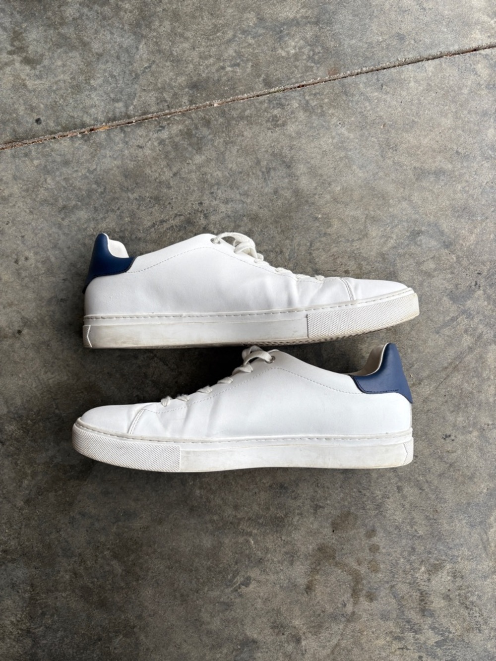 Greats Brooklyn The Royale | Men’s White Italian Leather Shoes Size 13
